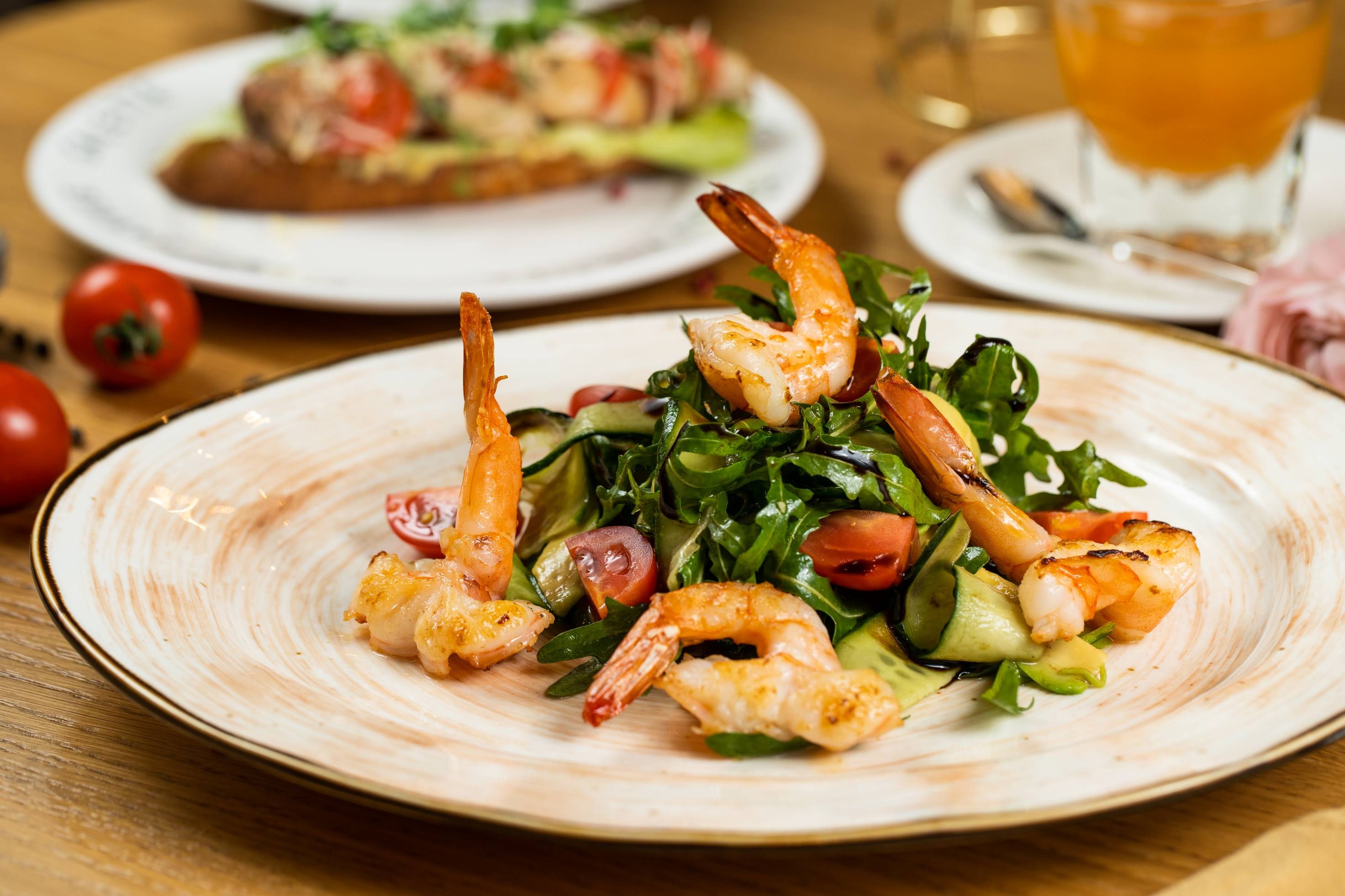 Салат Сен-Дени с креветками 