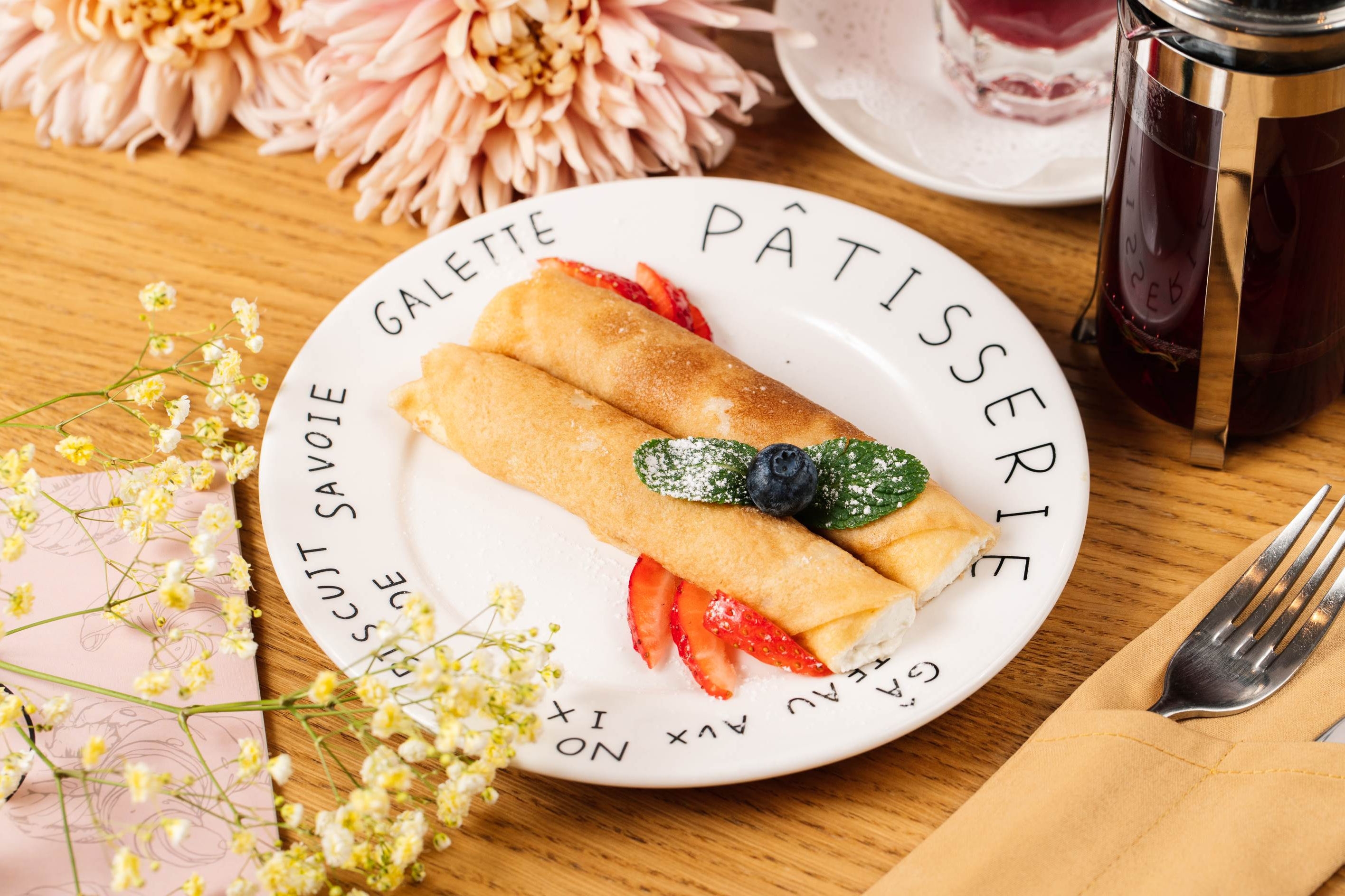 Блинчики с творогом 