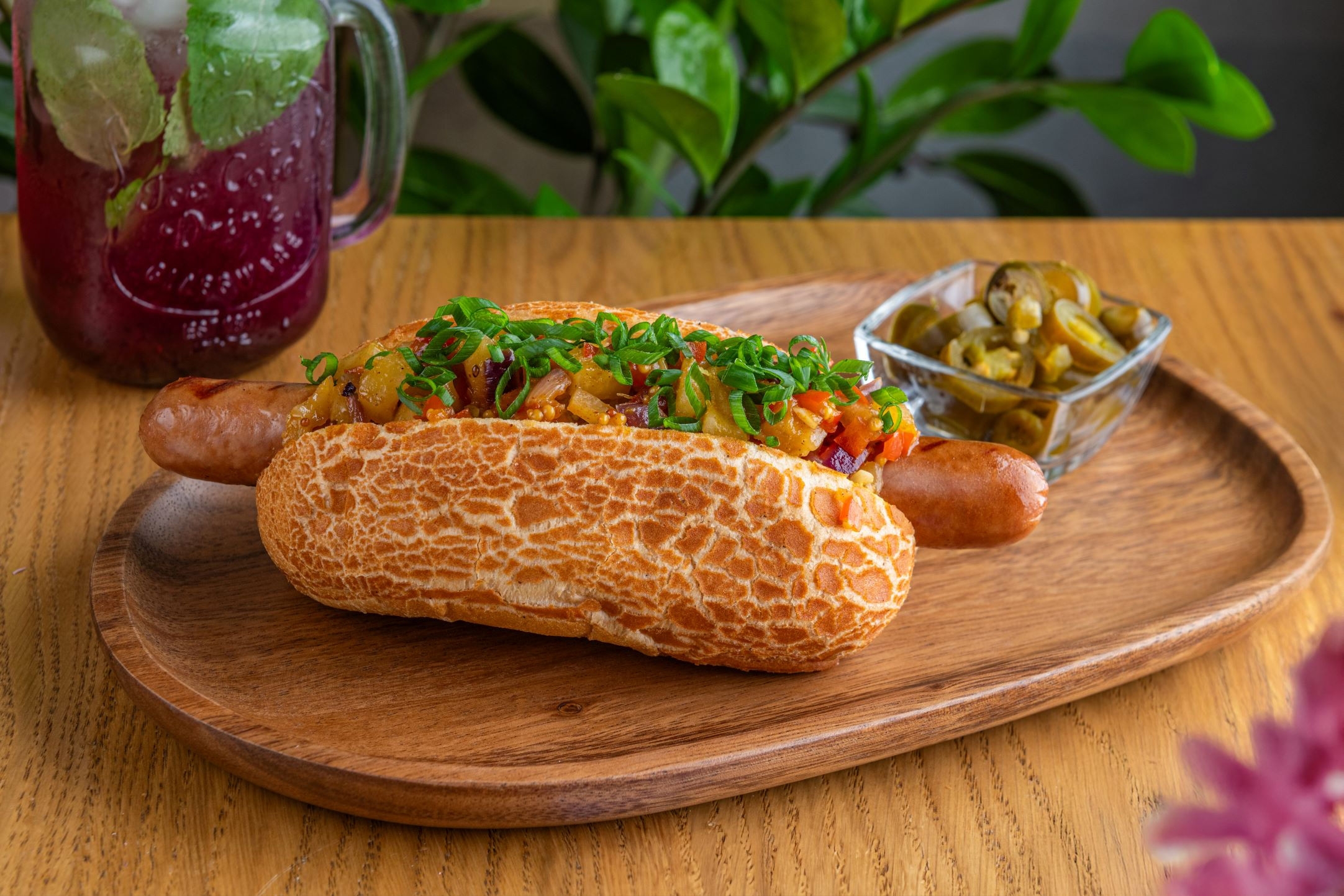 Хот дог Энзо с говяжьей сосиской