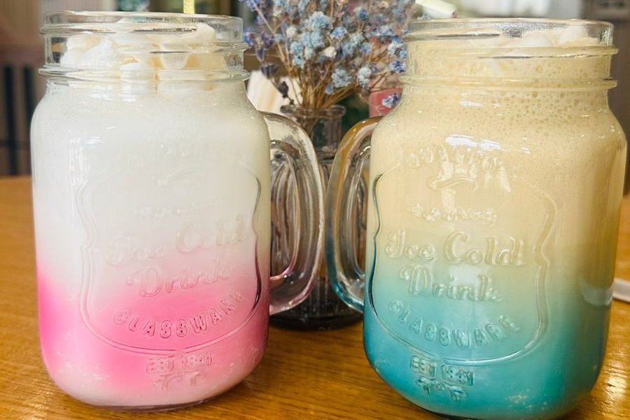 Молочный коктейль Клубника - банан