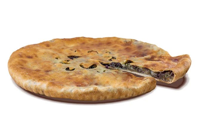 Пирог с капустой и орехом